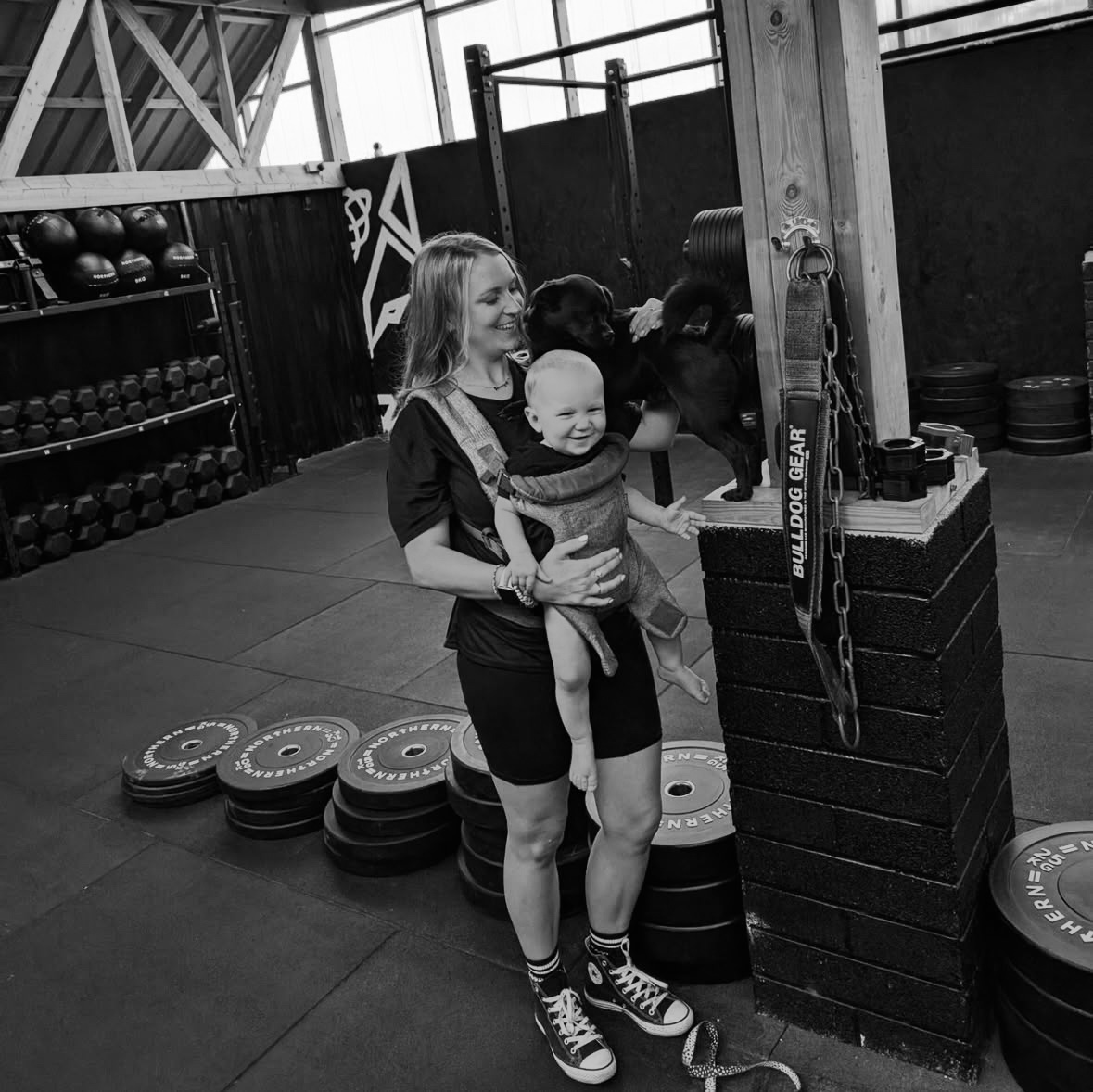Brogan and family inside Awakening Strength
