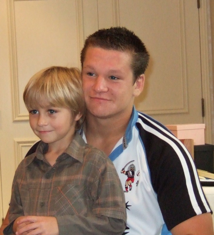 Darren with his younger brother Jack