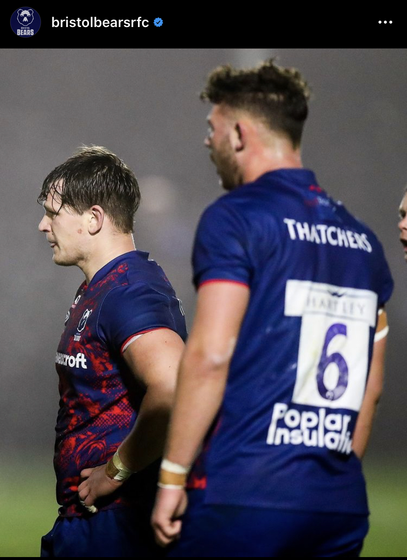 Darren during his final professional rugby game for Bristol Bears